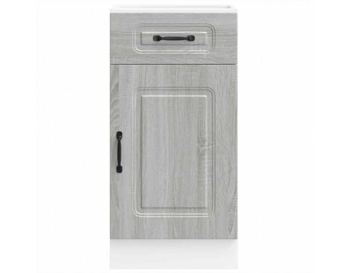 Sonata H Кухненски шкаф, Kalmar, сив сонома, инженерно дърво