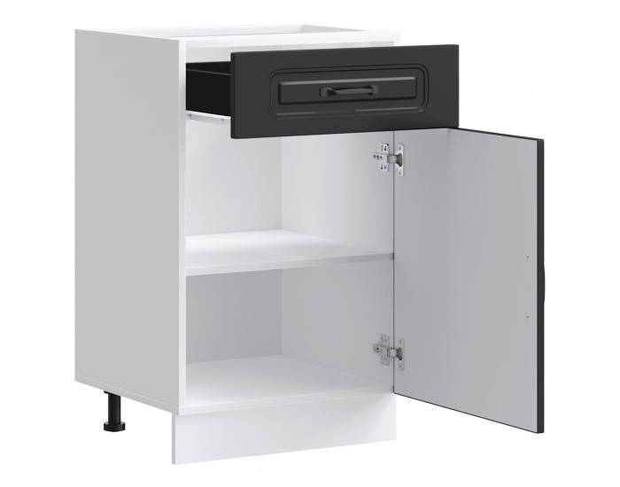 Sonata H Кухненски шкаф, Kalmar, черен, инженерно дърво