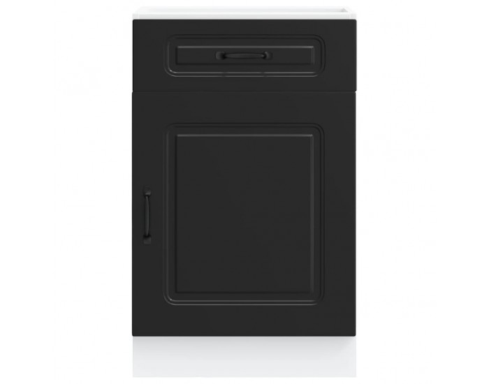 Sonata H Кухненски шкаф, Kalmar, черен, инженерно дърво