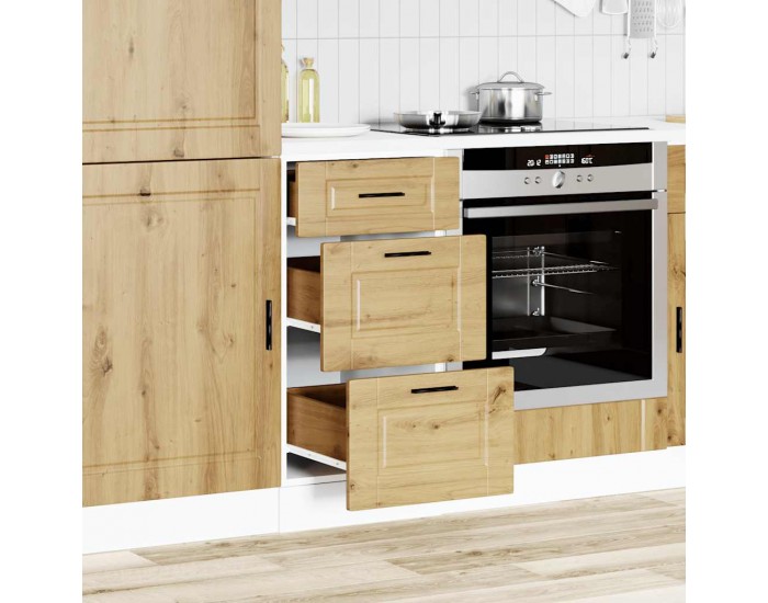 Sonata H Кухненски шкаф Porto, дъб артизан, инженерно дърво