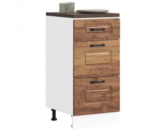 Sonata H Кухненски шкаф, Kalmar, старо дърво, инженерно дърво