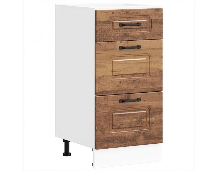 Sonata H Кухненски шкаф, Kalmar, старо дърво, инженерно дърво