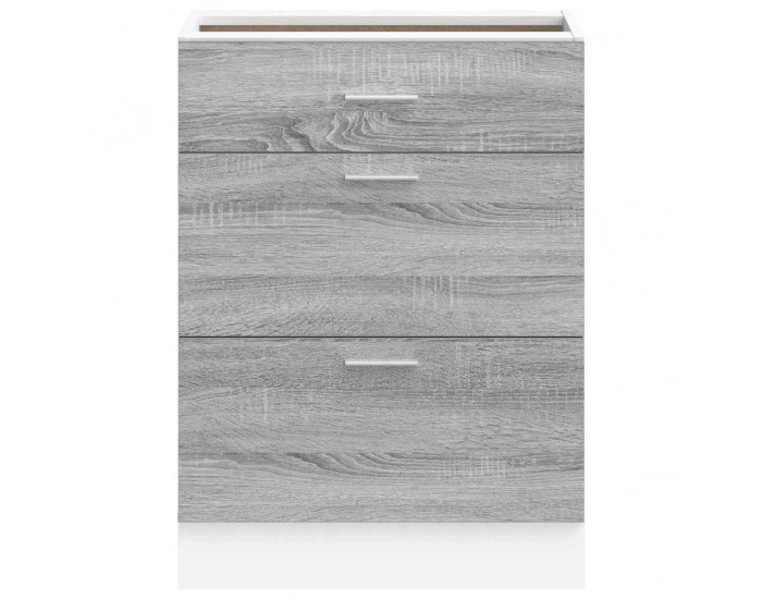 Sonata H Кухненски шкаф Lyon, сив, инженерно дърво сонома