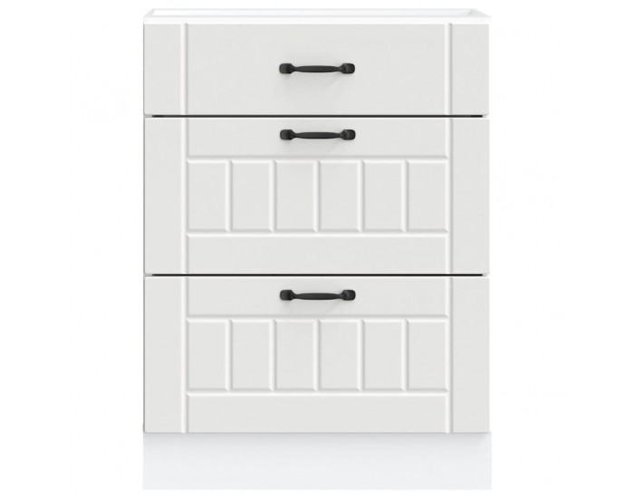 Sonata H Кухненски шкаф Lucca Бяла инженерна дървесина