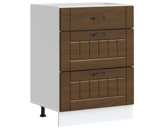 Sonata H Кухненски шкаф Lucca, кафяв дъб, инженерна дървесина