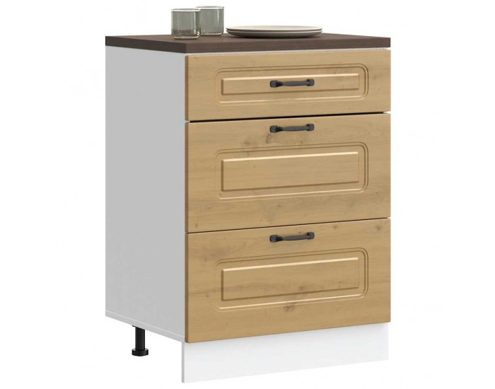 Sonata H Кухненски шкаф, Kalmar, дъб артизан, инженерно дърво