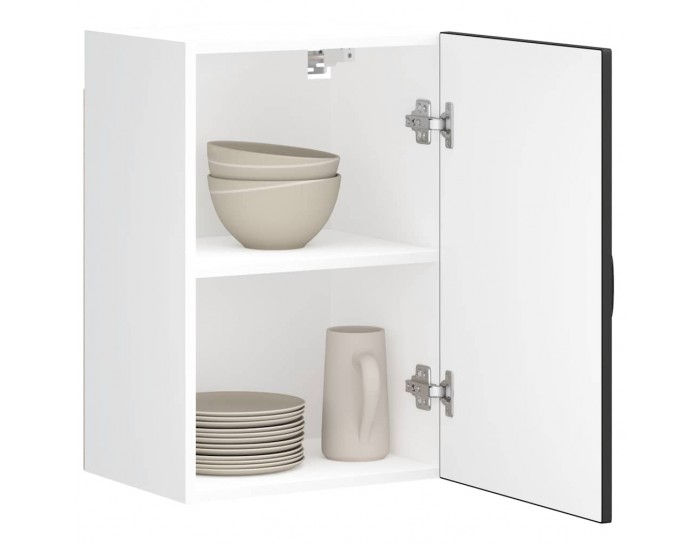 Sonata H Кухненски стенен шкаф, Kalmar, черен, инженерно дърво