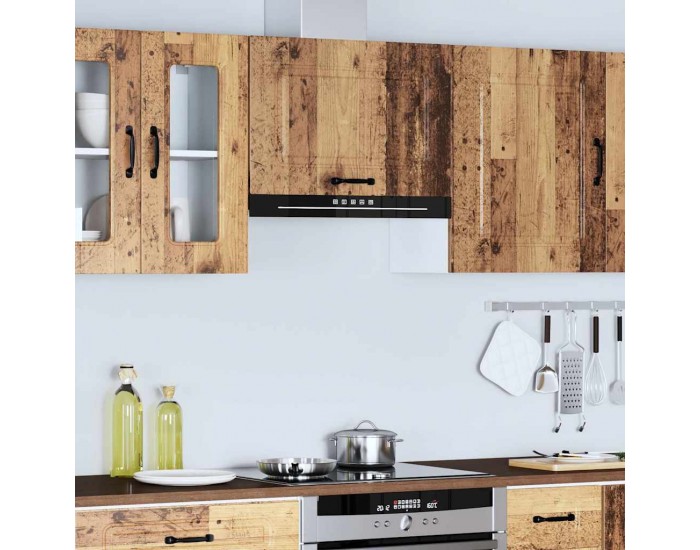 Sonata H Кухненски стенен шкаф, Kalmar, старо дърво, инженерно дърво