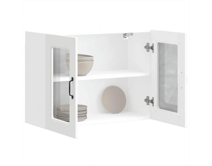 Sonata H Кухненски стенен шкаф с стъклена врата, Kalmar, инженерно дърво