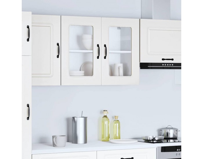 Sonata H Кухненски стенен шкаф с стъклена врата, Kalmar, инженерно дърво