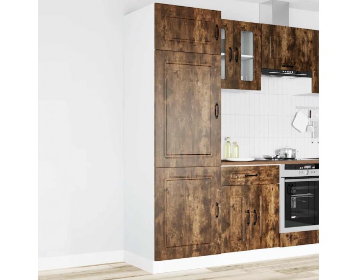 Sonata H Кухненски шкаф, Kalmar, опушен дъб, инженерно дърво