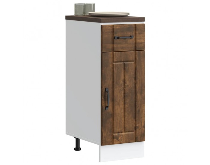 Sonata H Кухненски шкаф Lucca, опушен дъб, инженерно дърво