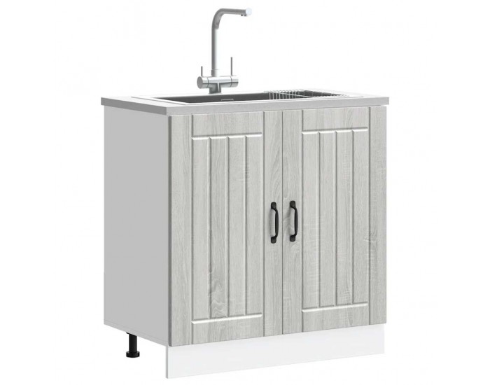 Sonata H Шкаф за мивка, Lucca, сив сонома, инженерно дърво