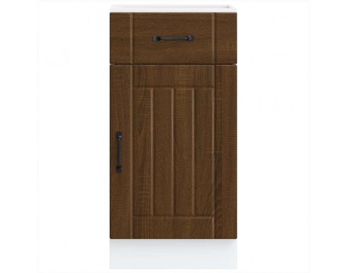 Sonata H Кухненски шкаф Lucca, кафяв дъб, инженерна дървесина