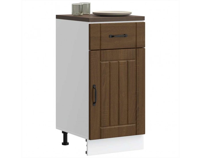 Sonata H Кухненски шкаф Lucca, кафяв дъб, инженерна дървесина