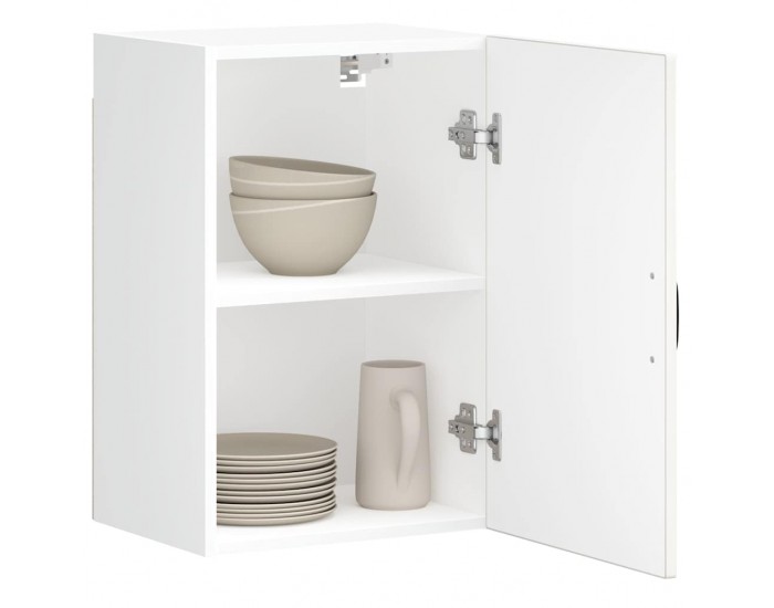 Sonata H Кухненски стенен шкаф Lucca, бял гланц, инженерно дърво