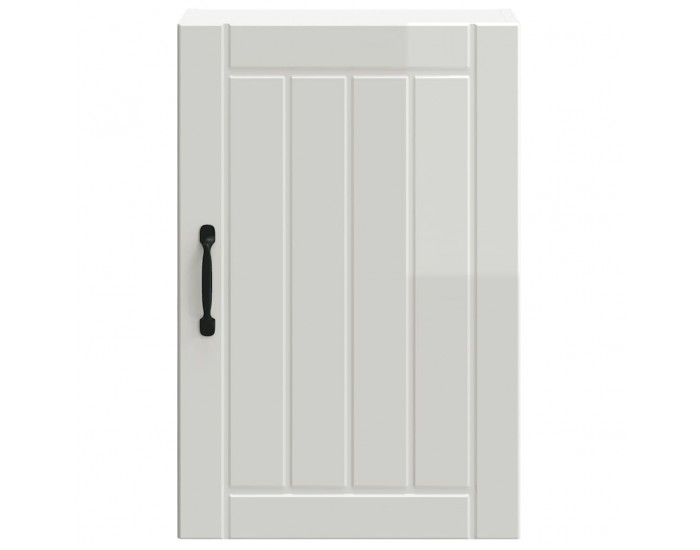 Sonata H Кухненски стенен шкаф Lucca, бял гланц, инженерно дърво