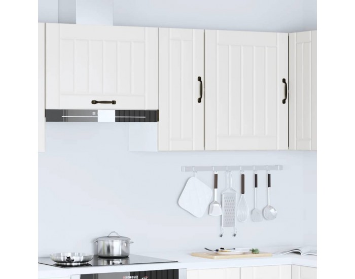 Sonata H Кухненски стенен шкаф Lucca, бял, инженерно дърво