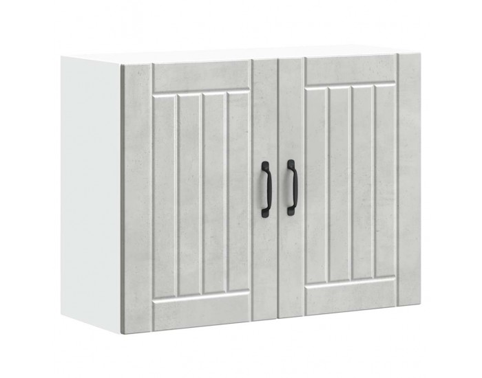 Sonata H Кухненски стенен шкаф Lucca, бетонно сив, инженерно дърво