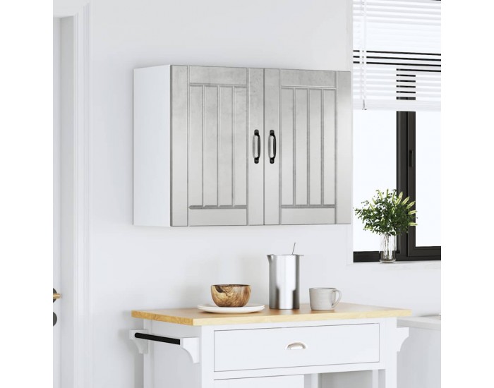 Sonata H Кухненски стенен шкаф Lucca, бетонно сив, инженерно дърво