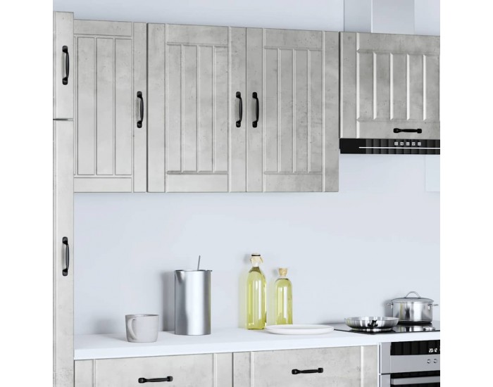 Sonata H Кухненски стенен шкаф Lucca, бетонно сив, инженерно дърво