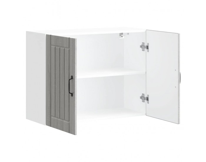 Sonata H Кухненски стенен шкаф Lucca, сив сонома, инженерно дърво