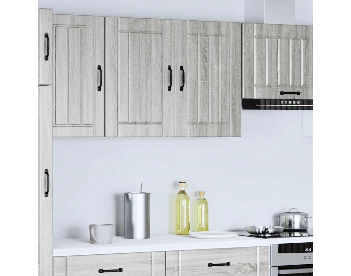 Sonata H Кухненски стенен шкаф Lucca, сив сонома, инженерно дърво