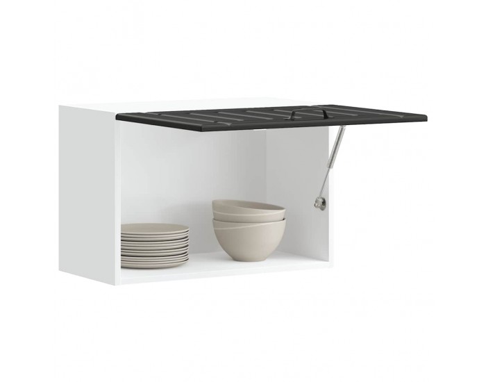 Sonata H Кухненски стенен шкаф Lucca, черен, инженерно дърво