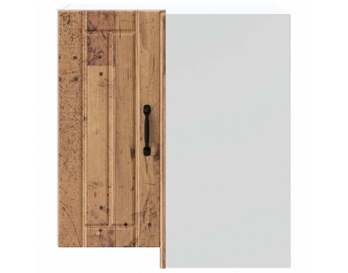 Sonata H Кухненски стенен ъглов шкаф Lucca, старо дърво, инженерно дърво