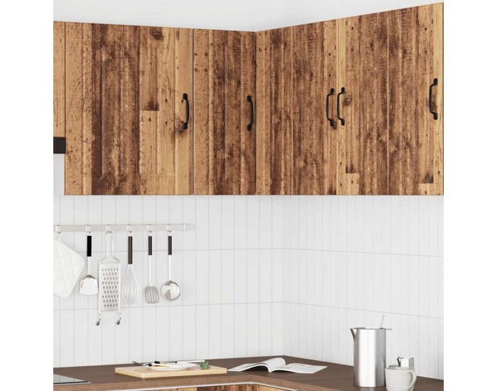 Sonata H Кухненски стенен ъглов шкаф Lucca, старо дърво, инженерно дърво