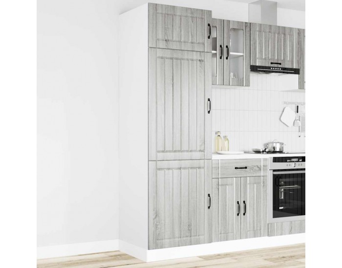Sonata H Кухненски шкаф Lucca, сив сонома, инженерно дърво