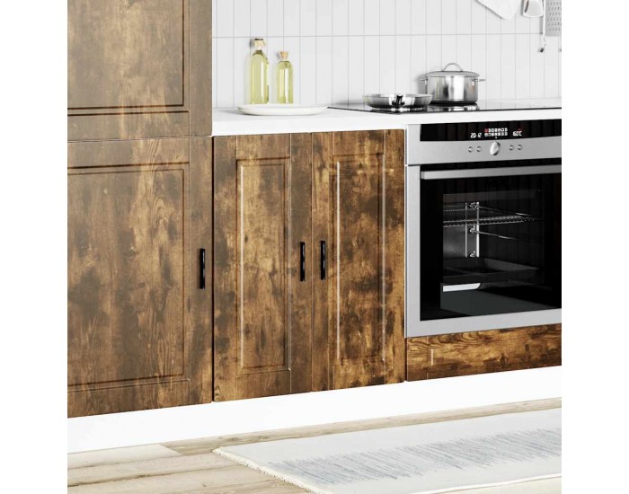 Sonata H Кухненски шкаф Porto, опушен дъб, инженерно дърво