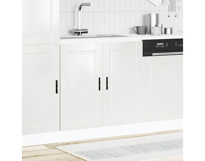 Sonata H Шкаф за мивка, Porto, бял гланц, 80x46x81,5 см, инженерно дърво