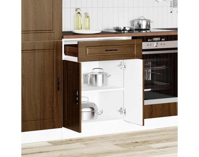 Sonata H Кухненски шкаф Porto, кафяв дъб, инженерно дърво