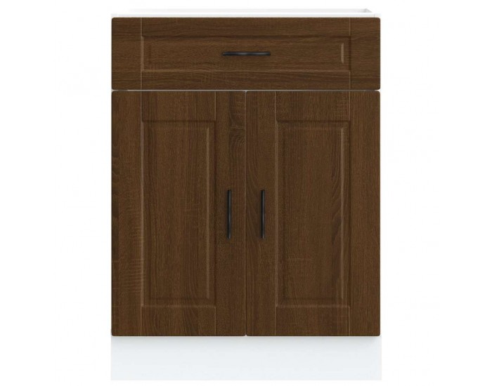 Sonata H Кухненски шкаф Porto, кафяв дъб, инженерно дърво