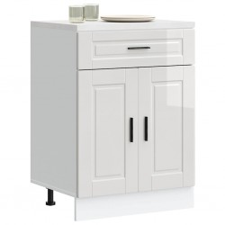 Sonata H Кухненски шкаф Porto, бял гланц, инженерно дърво - Модули Sonata