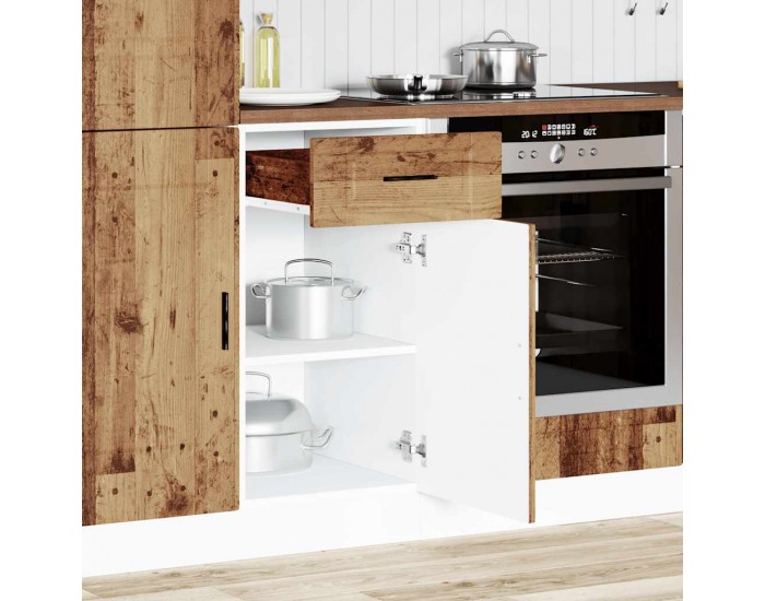 Sonata H Кухненски шкаф Porto, старо дърво, инженерно дърво