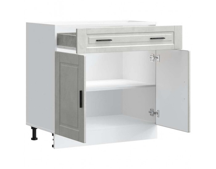 Sonata H Кухненски шкаф Porto, бетонно сив, инженерно дърво