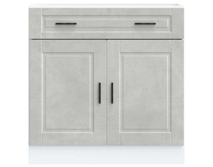 Sonata H Кухненски шкаф Porto, бетонно сив, инженерно дърво