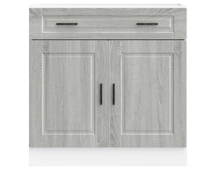 Sonata H Кухненски шкаф Porto, сив сонома, инженерно дърво