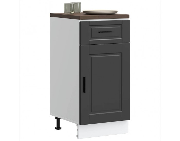 Sonata H Кухненски шкаф Porto, черен, инженерно дърво