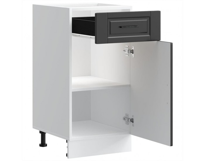 Sonata H Кухненски шкаф Porto, черен, инженерно дърво