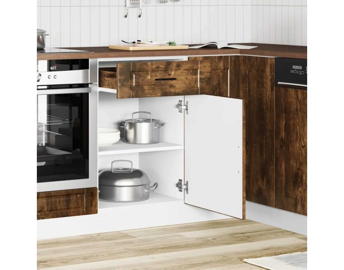 Sonata H Кухненски шкаф Porto, опушен дъб, инженерно дърво