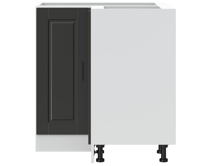 Sonata H Кухненски ъглов шкаф Porto, черен, инженерно дърво