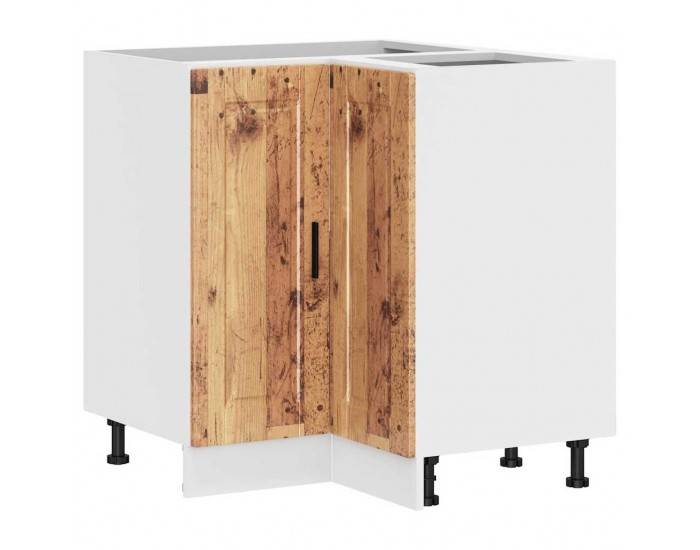 Sonata H Кухненски ъглов шкаф Porto, старо дърво, инженерно дърво