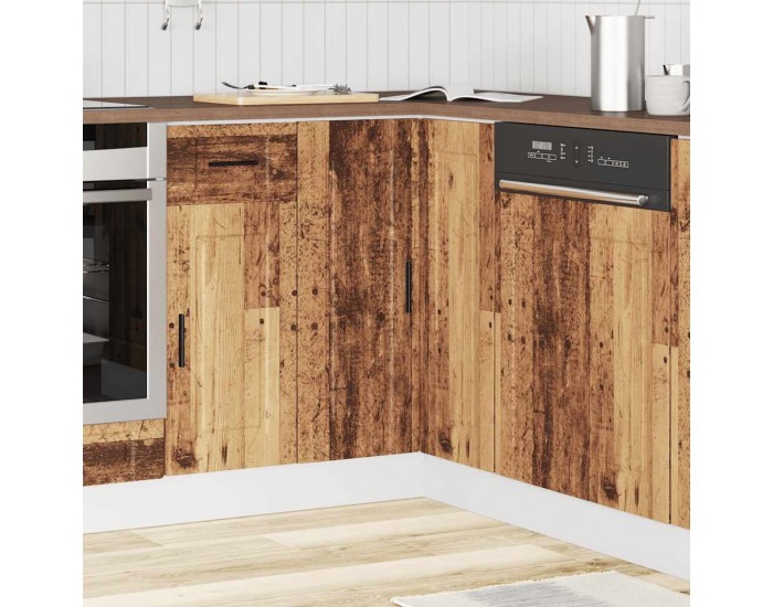 Sonata H Кухненски ъглов шкаф Porto, старо дърво, инженерно дърво