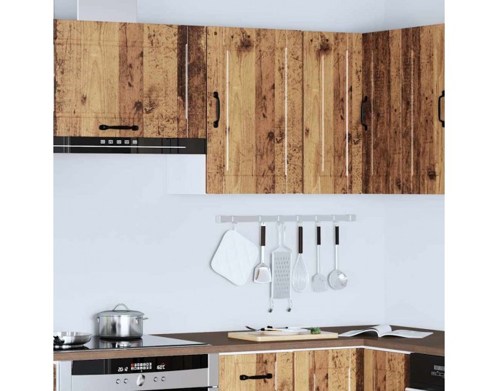 Sonata H Кухненски стенен шкаф Porto, старо дърво, инженерно дърво