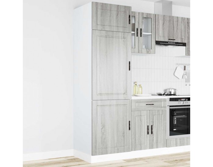 Sonata H Кухненски шкаф Porto, сив сонома, инженерна дървесина