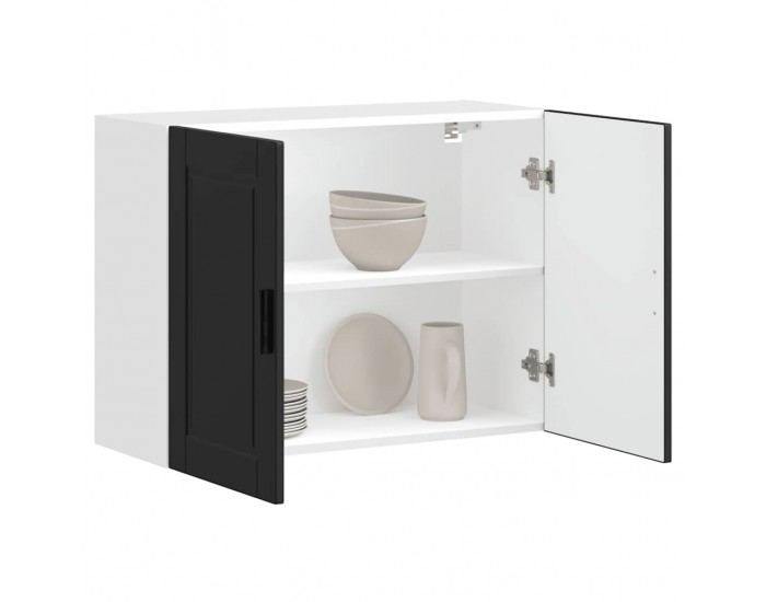 Sonata H Кухненски стенен шкаф Porto, черен, инженерно дърво