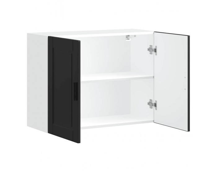 Sonata H Кухненски стенен шкаф Porto, черен, инженерно дърво